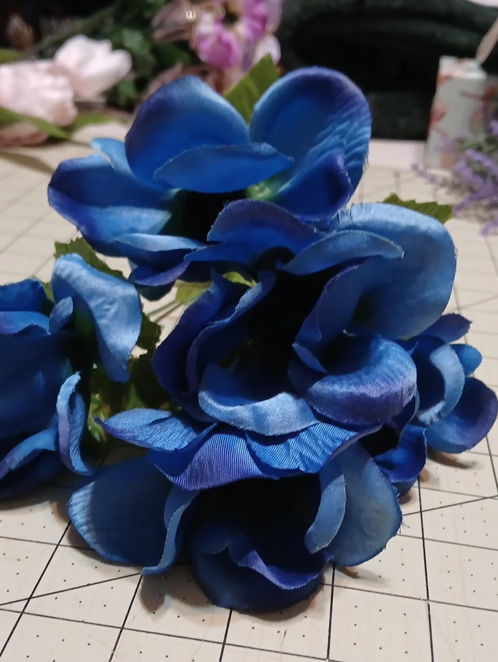 Mainstays Blue Anemone Artificial Floral Bouquet